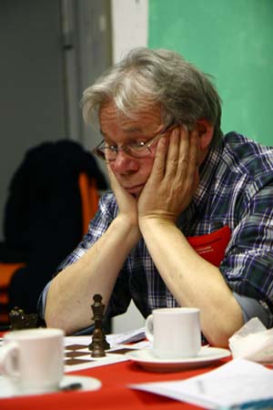 De schrijver in aktie tijdens het Corus toernooi in januari 2008 